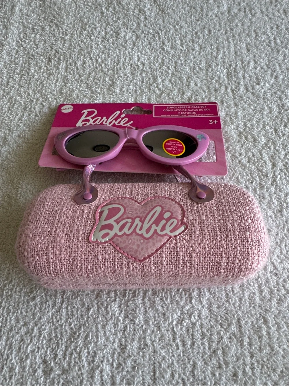 Mattel Barbie Light Pink Cat-Eye Sunglasses with Pink Barbie Case